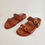 섬네일: TRAF Summer Woman Flat Slippers 2024 Woman Black Brown Metal Buckle Flat Sandals