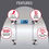 섬네일: Taylor 12.2" X 12.2" Weight Tracking Glass Body Weight Scale Battery Powered, FS