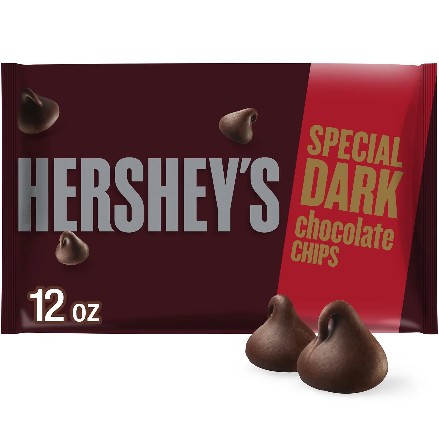Hershey'S Special Dark Mildly Sweet Chocolate Baking Chips, Bag 12 Oz