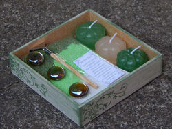 Jardim Zen Mini Verde e Creme