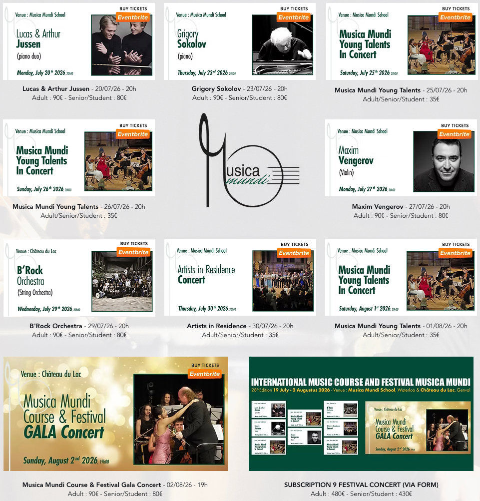The Musica Mundi Course & Festival begins in Just a Few Days!