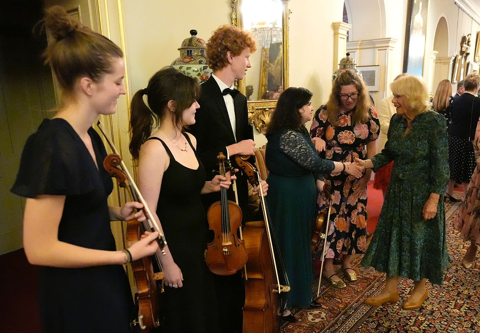 MMS Alumni and current students at the Royal College of Music of London Perform for Queen Camilla of the United Kingdom !