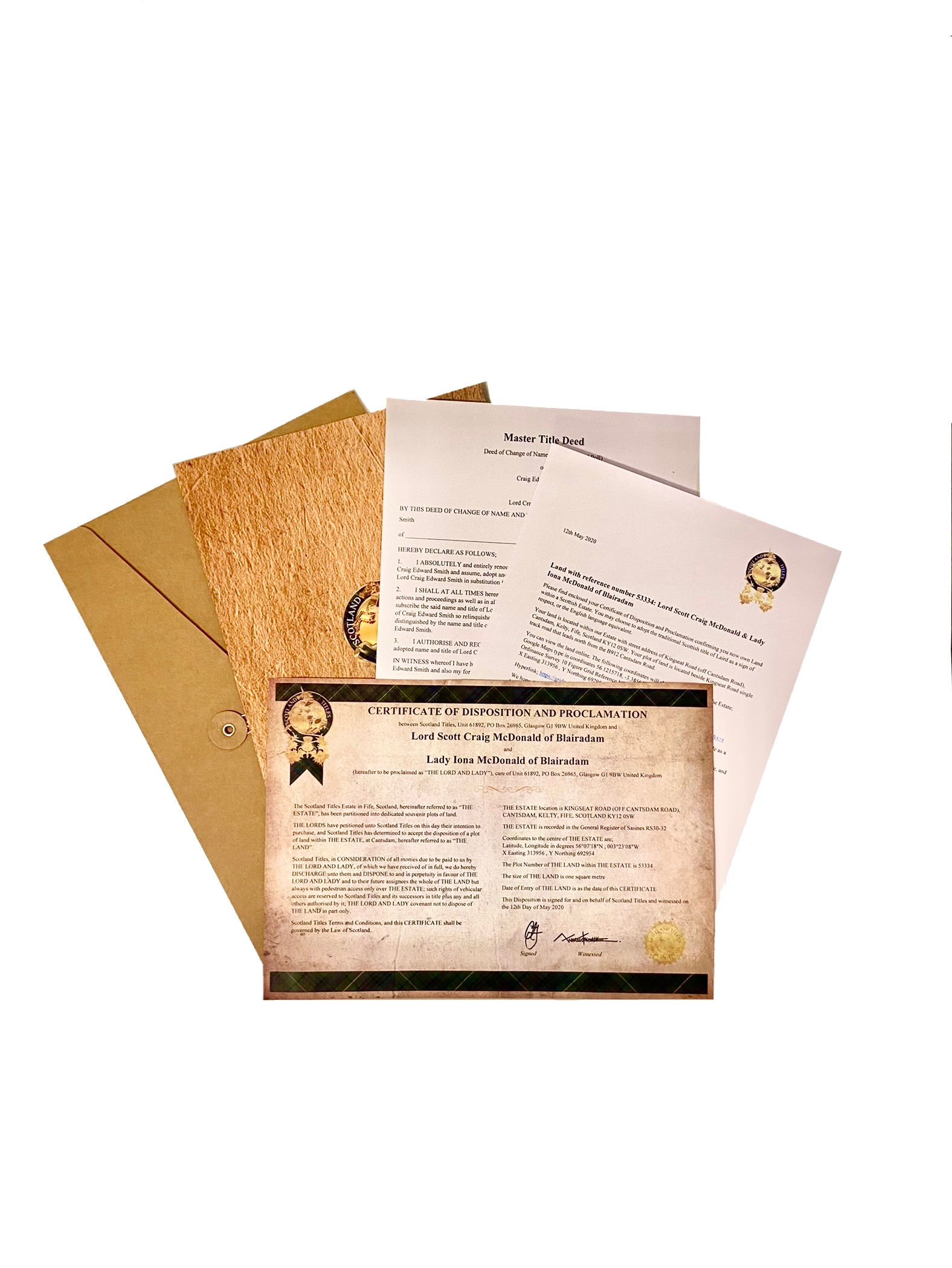 Scottish Title Pack with Land Ownership (Buy 1 Get 1 Free)