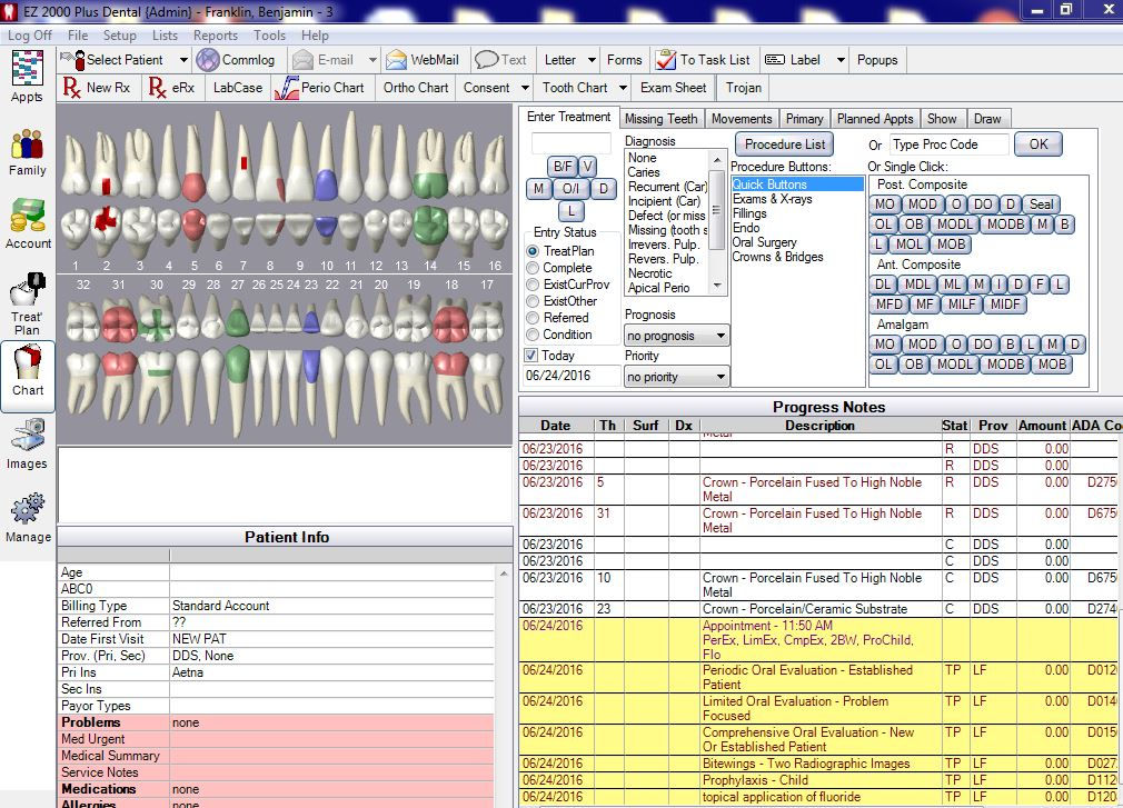EZ 2000 Plus Dental Software