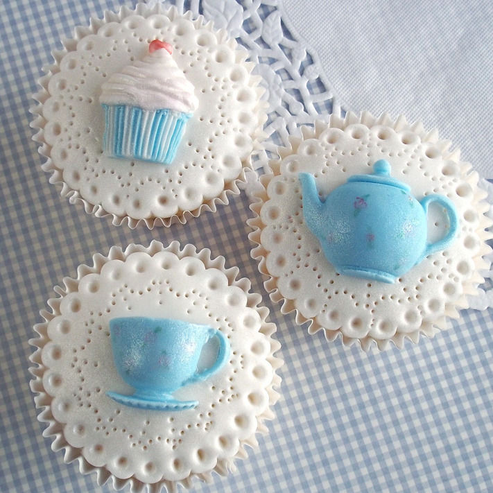 Thumbnail: Afternoon Tea silicone mold by Katy Sue Designs CE13