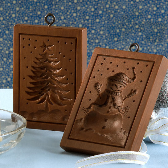 Thumbnail: M11135 Frosty Snowman Springerle Cookie Mold by House on the Hill