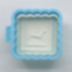 Thumbnail: AP C - 17276 Fluted Square cookie cutter by Gingerhaus