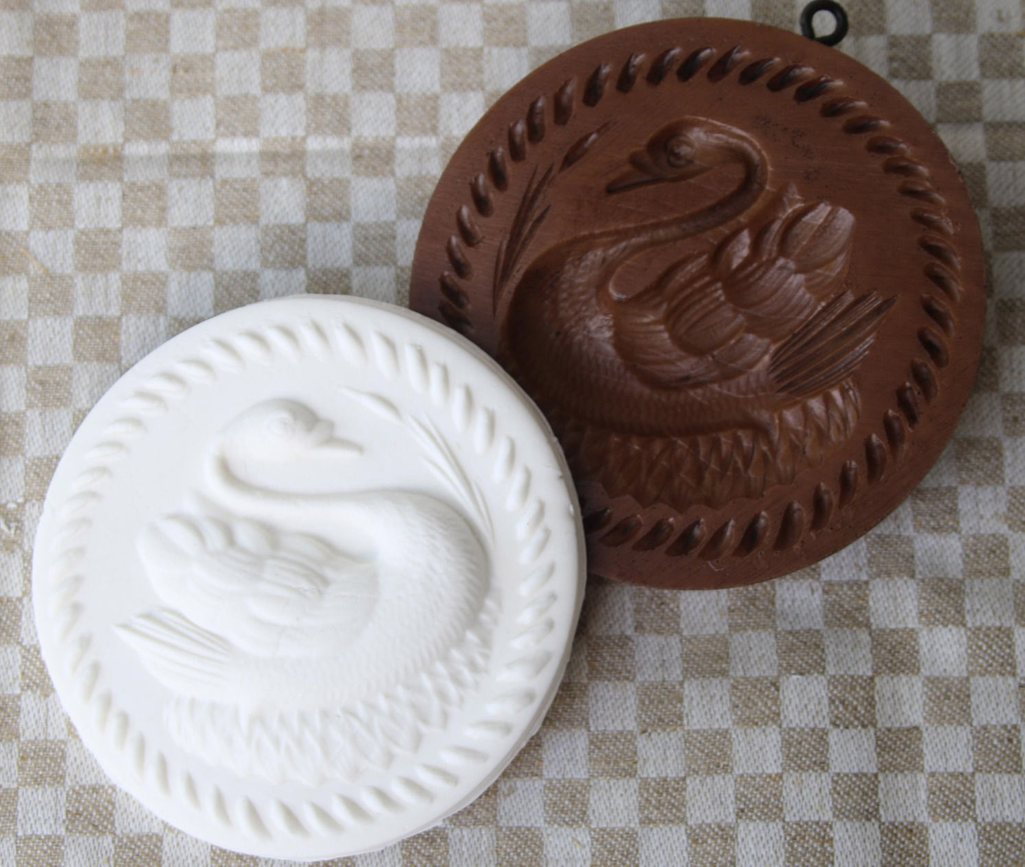 M11828 Swan Lake Springerle Cookie Mold by Gingerhaus