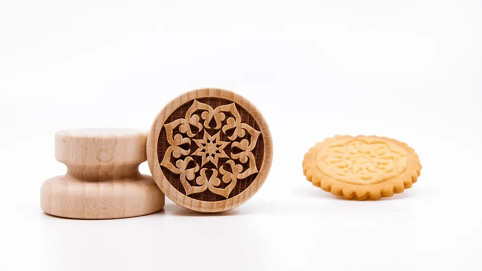 Thumbnail: WSTP - 031 Wooden Kolum Alhambra Cookie Stamp