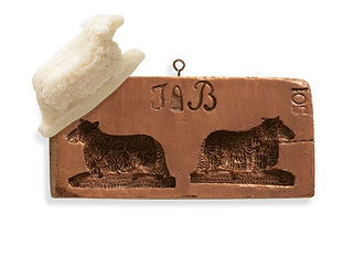 M2098 Double Lamb Springerle Marzipan candy mold