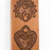 Two Hearts Springerle Cookie Mold m4258