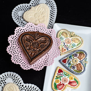 M6223 Sweetheart Flower Angel springerle cookie mold