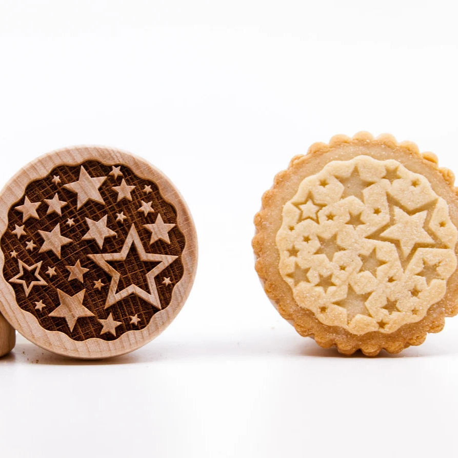 Thumbnail: WSTP - 014 Wooden Stars Cookie Stamp