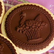 chocolate clay hen springerle cookie mol