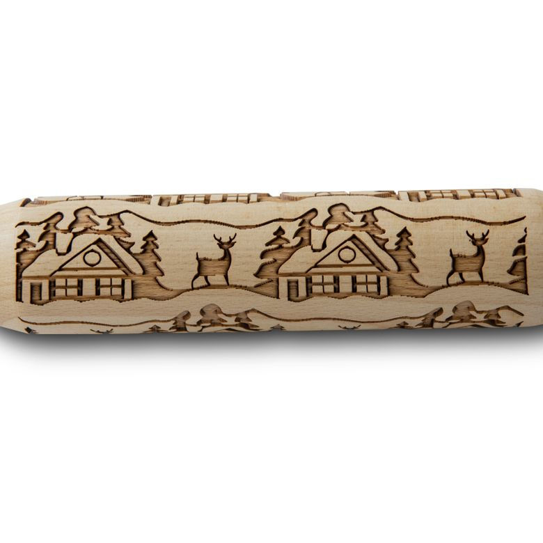 Thumbnail: NW - 02145 Wooden Springerle Embossing Rolling Pin by Nordic Ware®