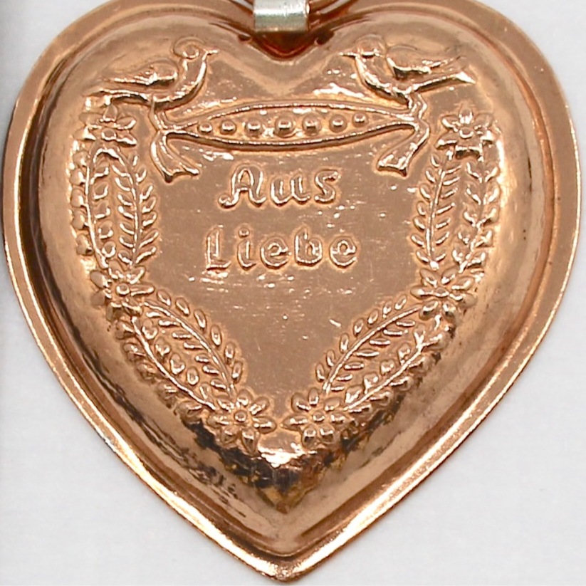 Thumbnail: BG 702 Aus Liebe Swiss Heart Copper Chocolate Baking Mold by Birth-Gramm