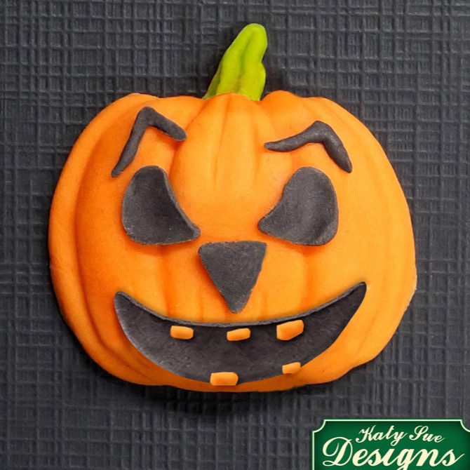 Thumbnail: CE0029 Pumpkin Face Silicone Mould  silicone mold by Katy Sue Designs