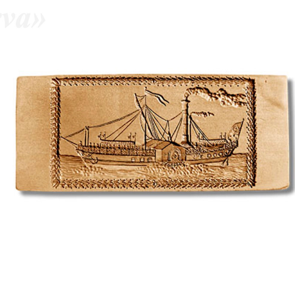 AP 4706 Steamship Minerva springerle cookie mold by Anis-Paradise