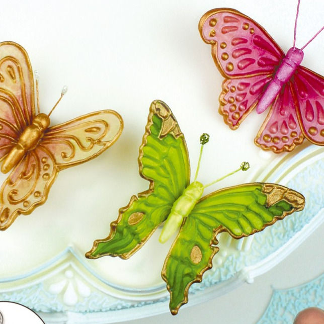 Thumbnail: CCS013 Butterfly butterflies silicone mold by Katy Sue Designs