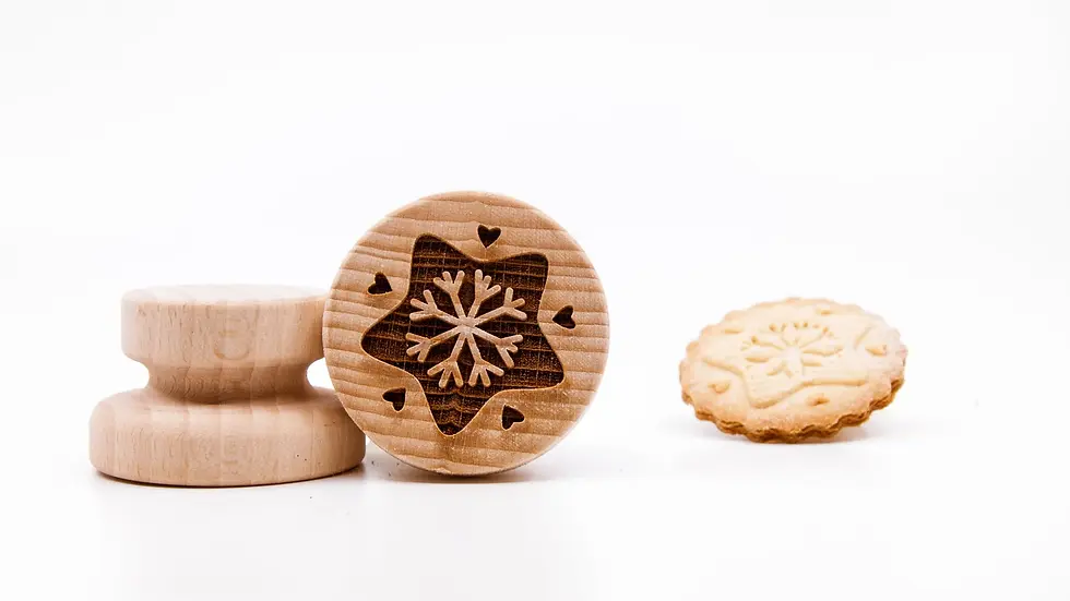 Thumbnail: WSTP - 062 Wooden Star Cookie Stamp