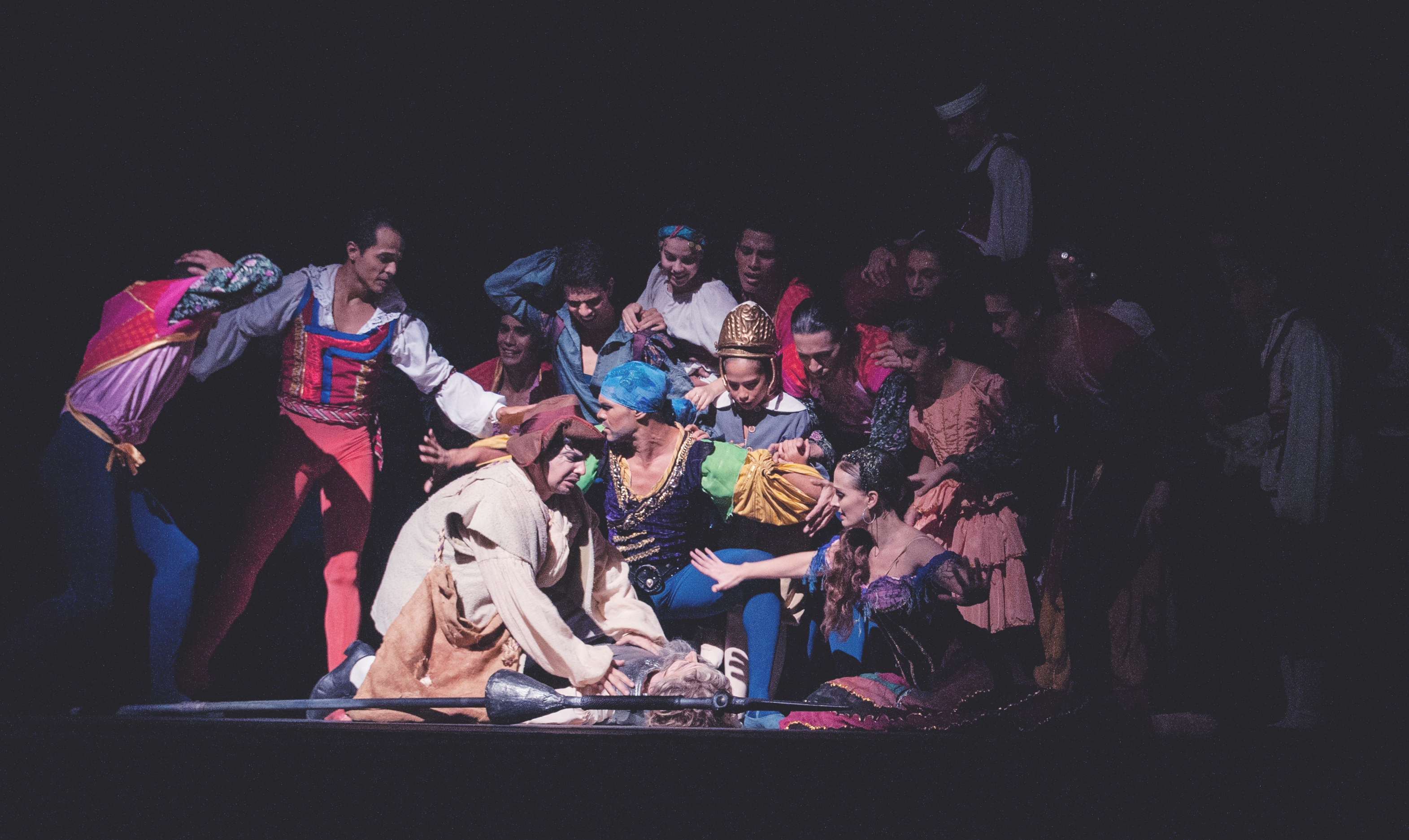 Theatrical Cast Scene