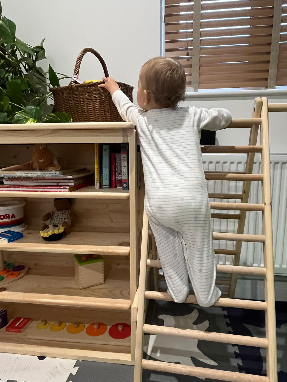 Thumbnail: Montessori inspired Mini Climbing Frame - Child, Toddler