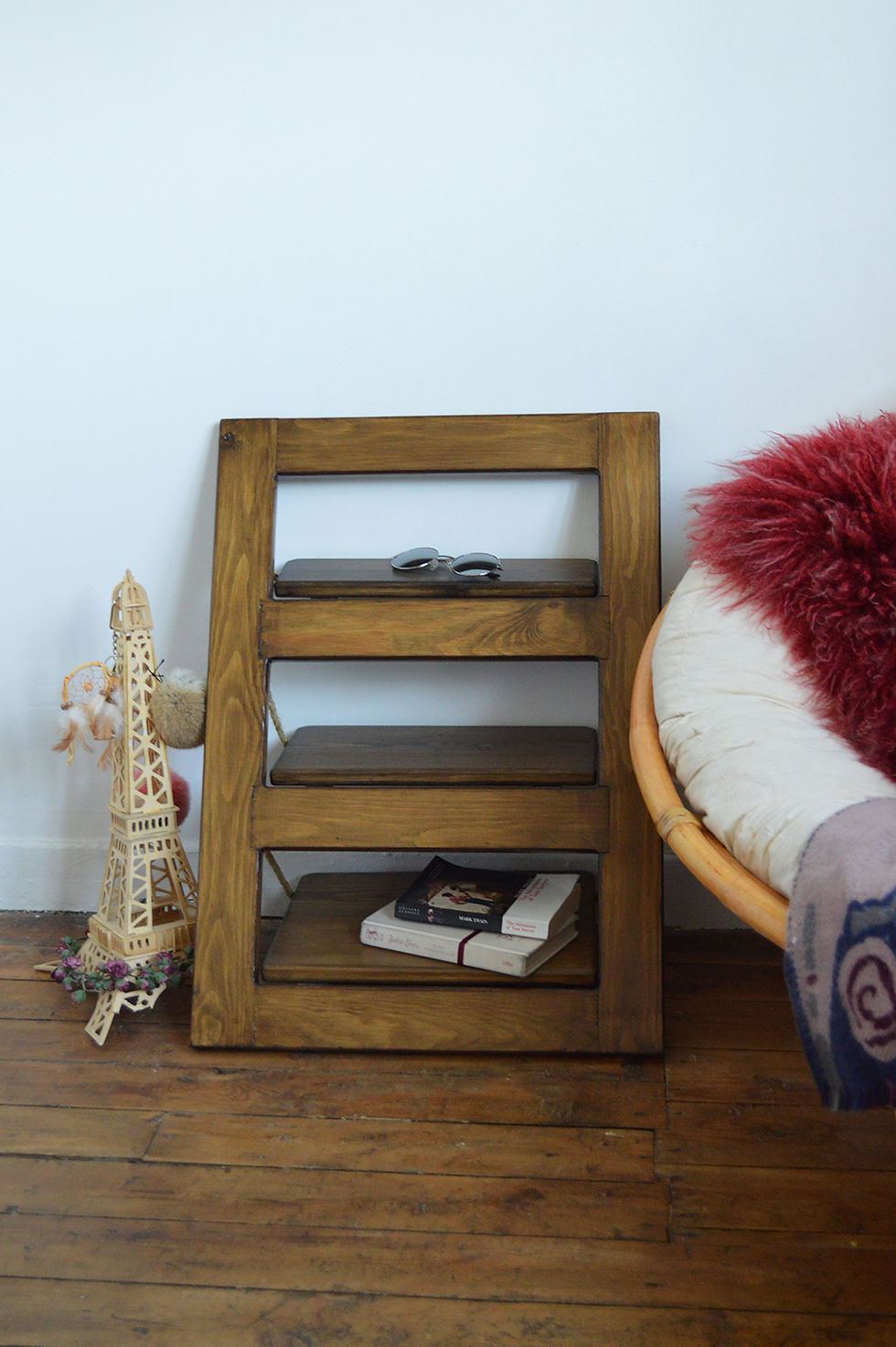 Thumbnail: Mini Wooden Hand Made Ladder, Wall Shelf