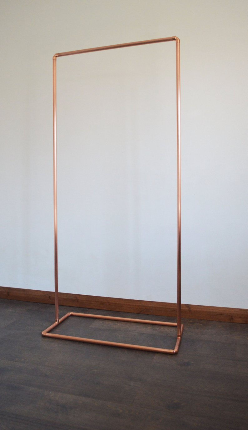 Thumbnail: Industrial Copper Clothing Rack