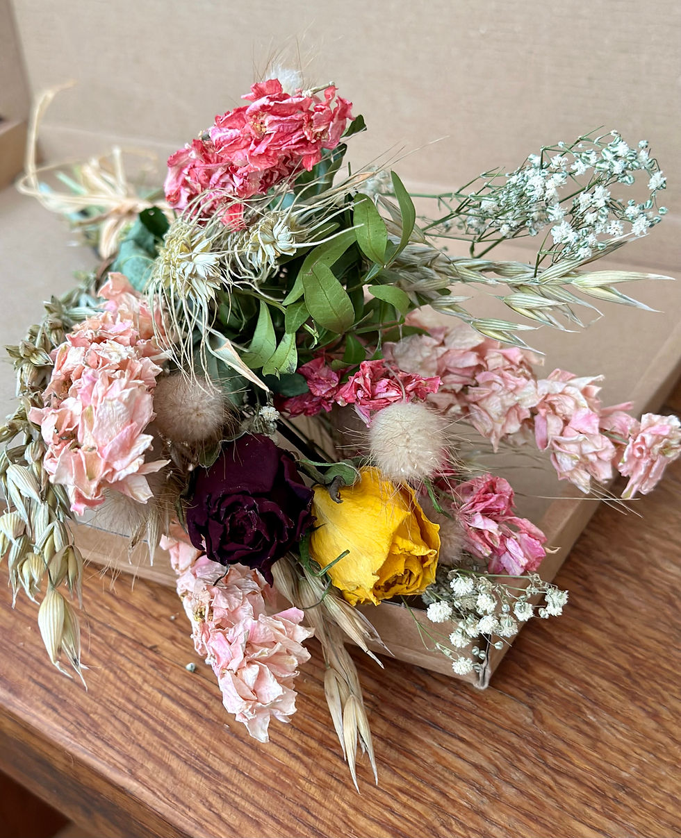 Thumbnail: Dried Flowers In a Box, Letterbox Dried Flowers, Letterbox Gift, 25 stems!
