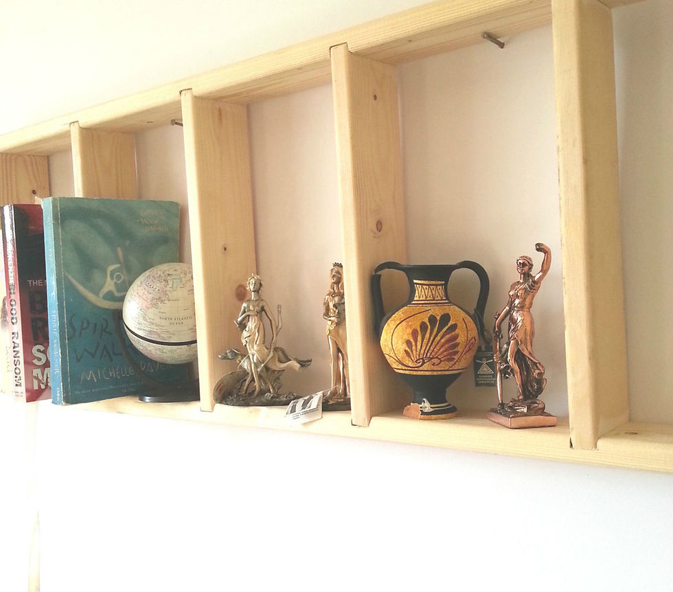Thumbnail: Small Hanging Accessory Decorative Wooden Ladder