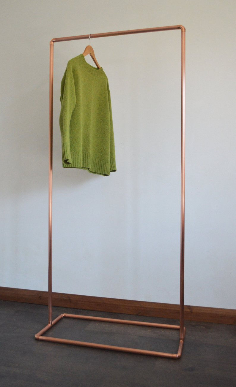 Thumbnail: Industrial Copper Clothing Rack