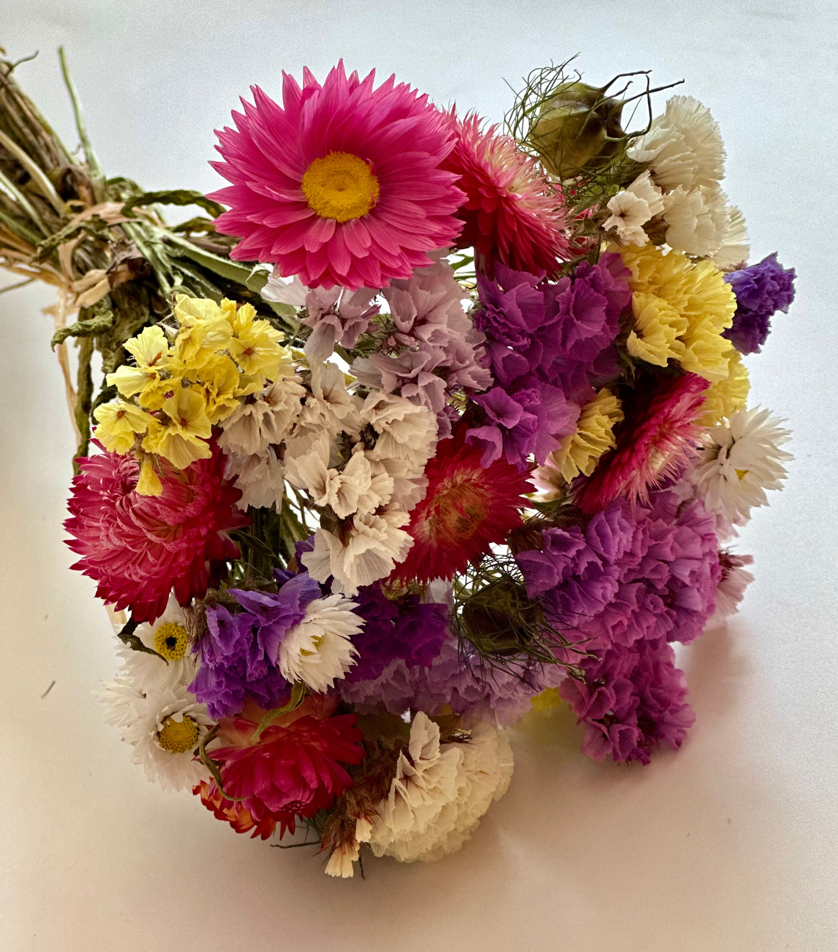 Colourful Dried Flower Bouquet 'Summer', Mixed Flowers!