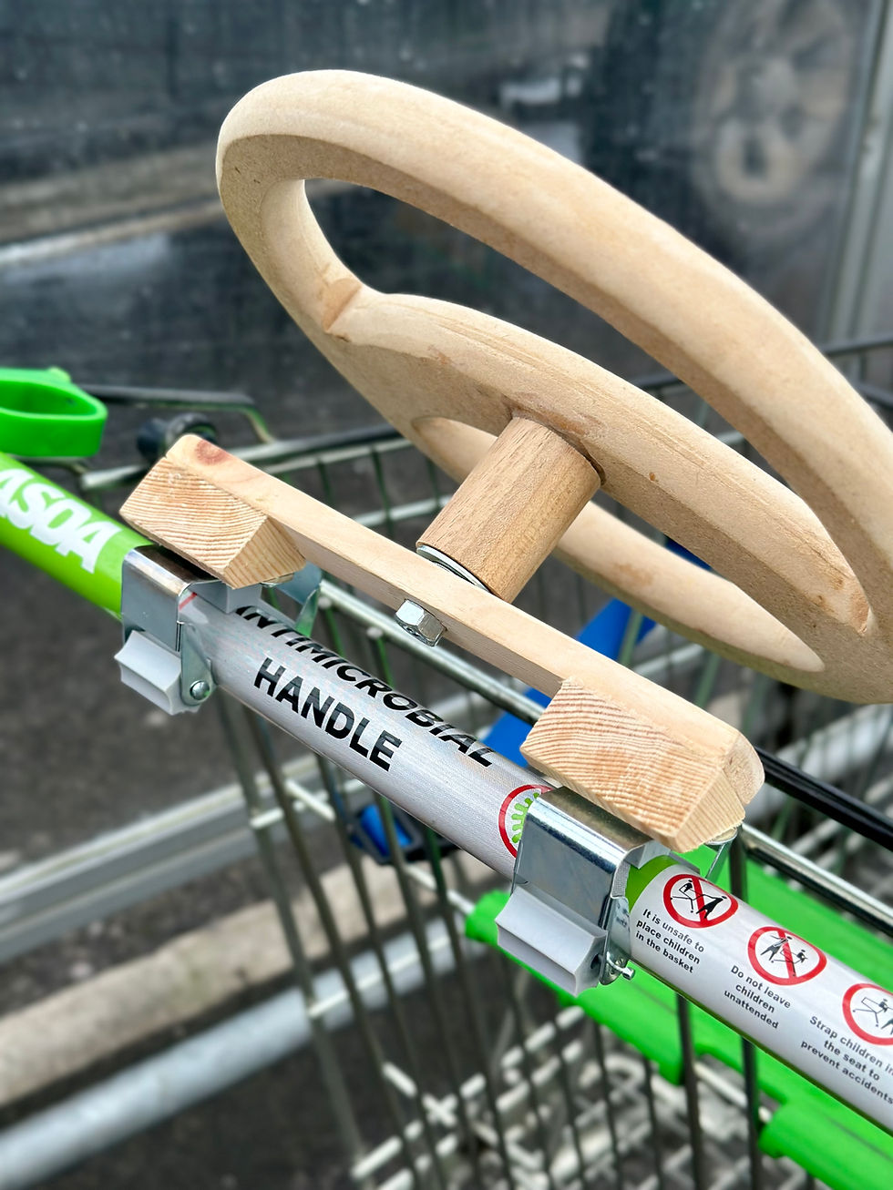 Thumbnail: Wooden Steering Wheel for a Child, Wooden Steering Wheel for little Drivers!
