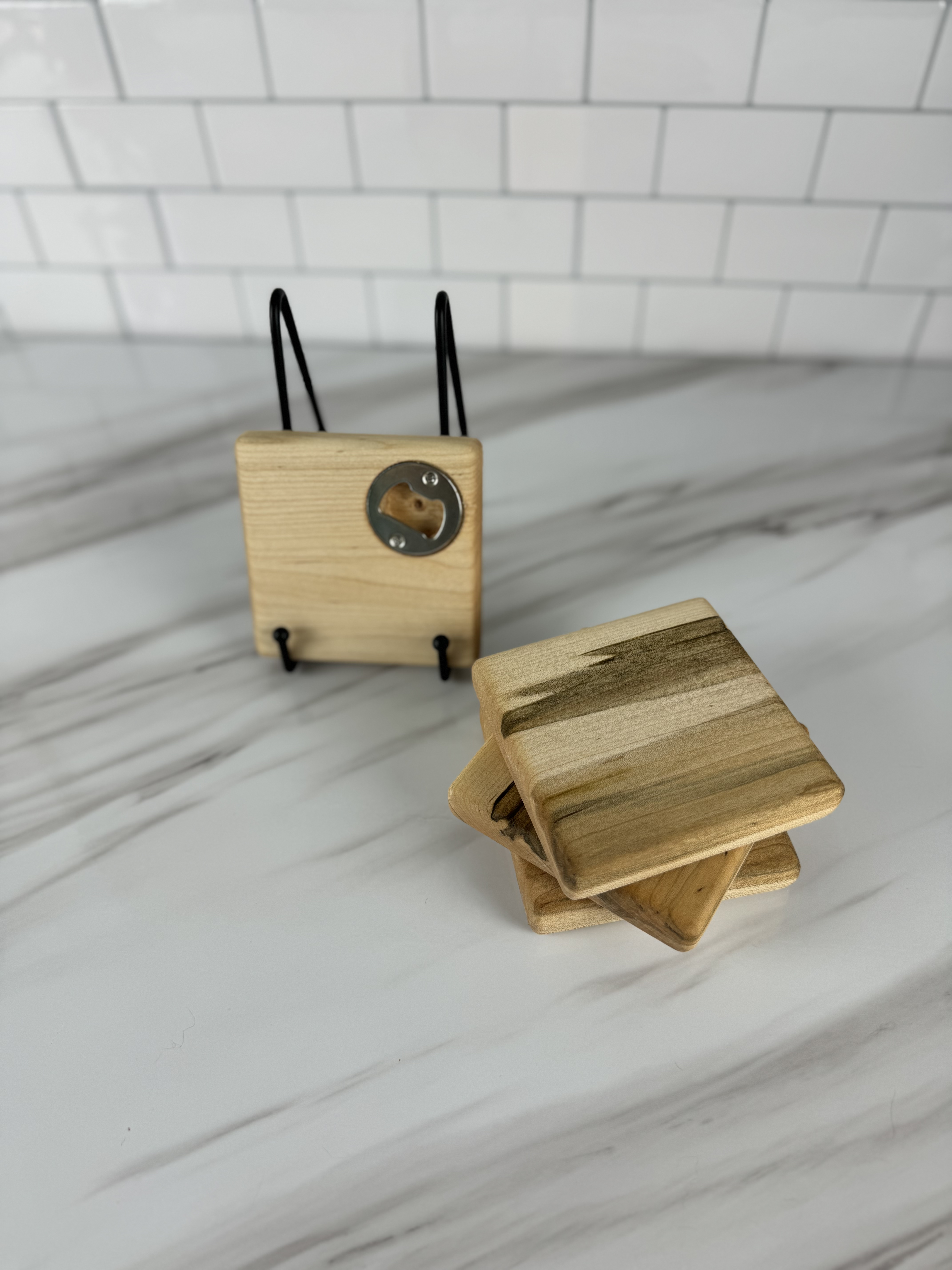 Soft Maple Coaster Set