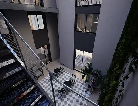 Imagen del patio interior