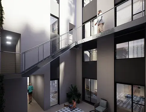 Imagen del patio interior