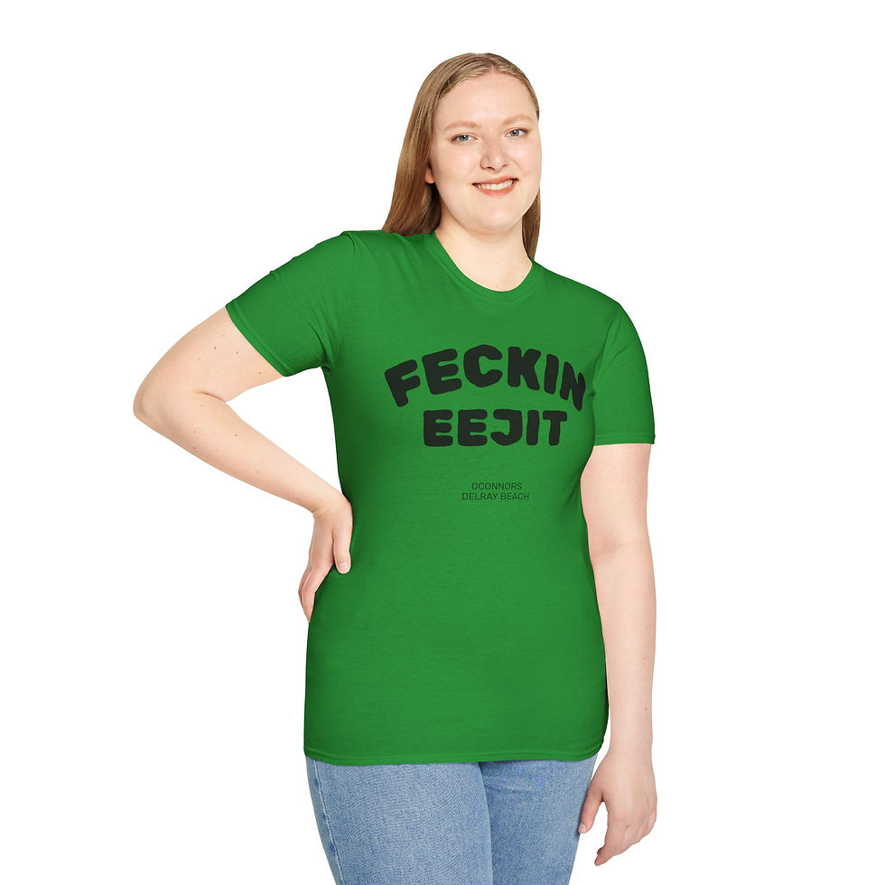 Thumbnail: Feckin Eejit T-Shirt — O'Connor's Irish Pub Logo Tee 