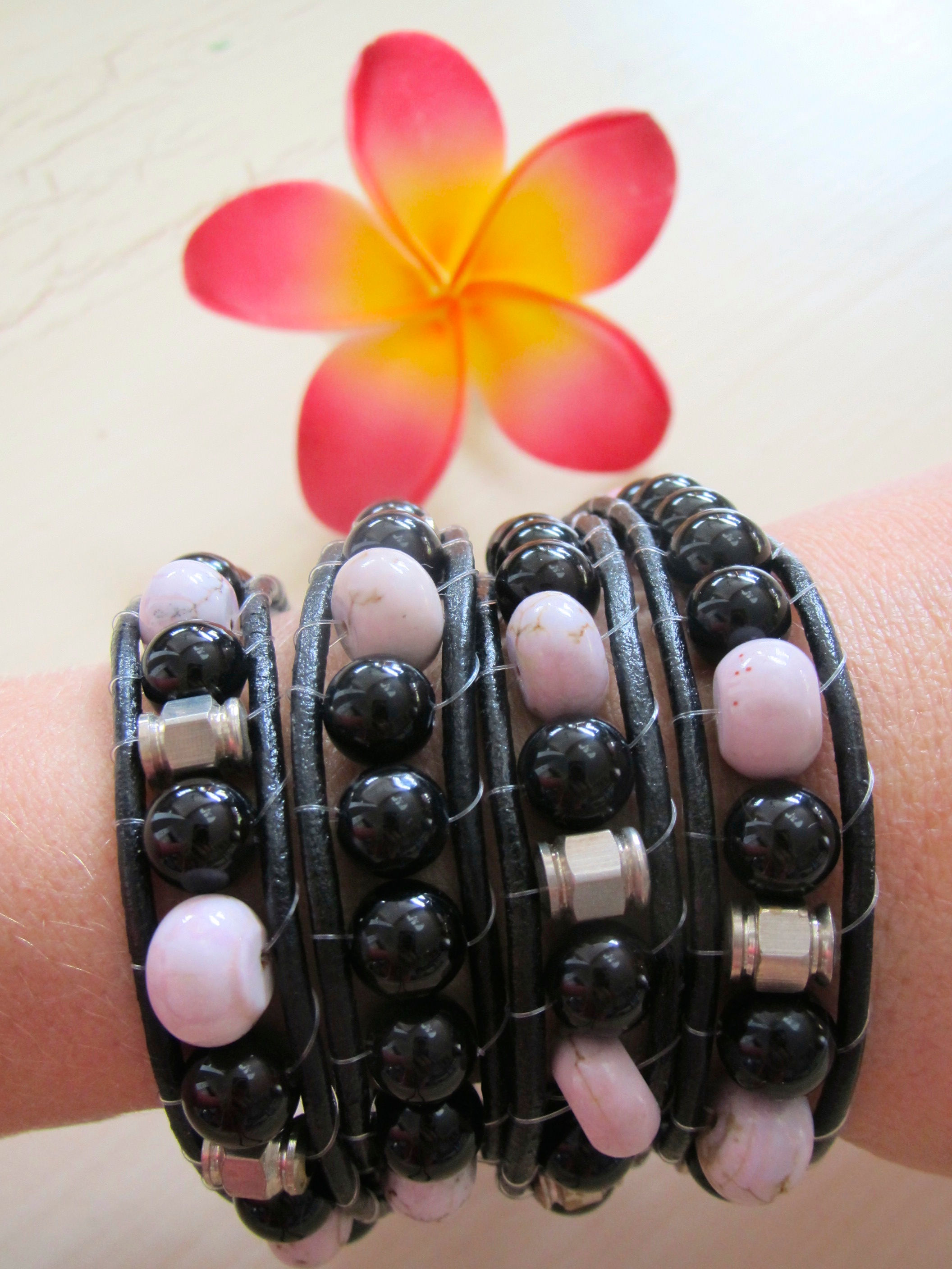 Sweet Mana beaded wrap bracelet