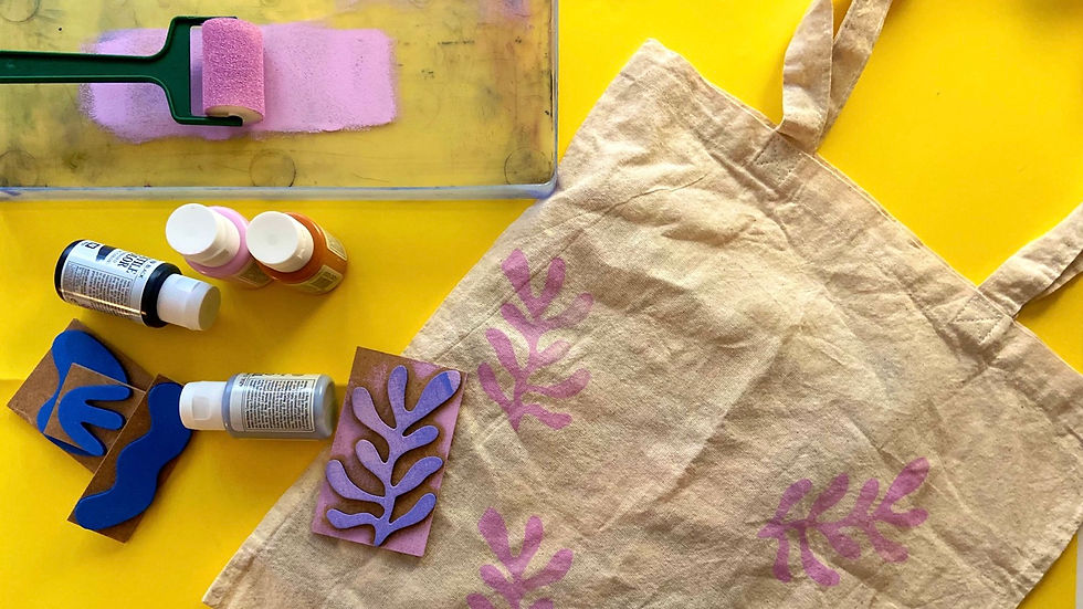 Impression sur Sac en tissu : Viens faire tes tampons en mousse !