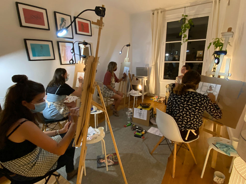 Atelier-Apéro : peinture avec modèle vivante !