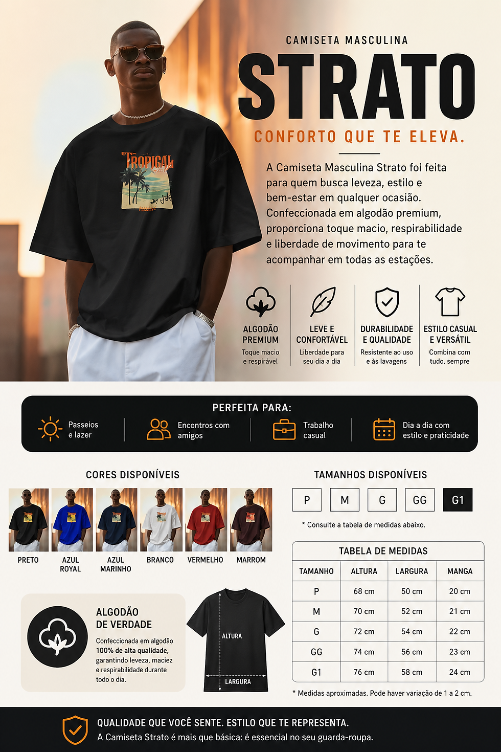 Miniatura: Camiseta Masculina Strato