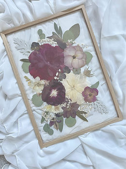 Pressed flower art frame