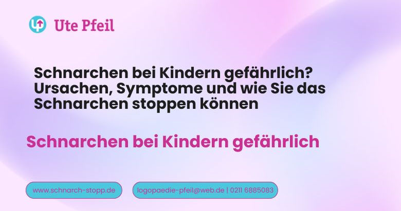 Schnarchen bei Kindern gefährlich