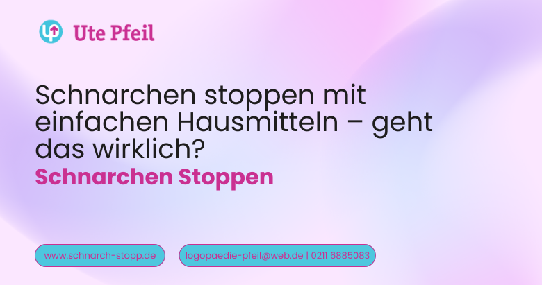 schnarchen stoppen