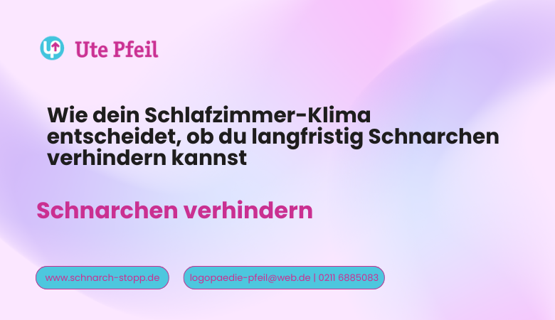 Schnarchen verhindern