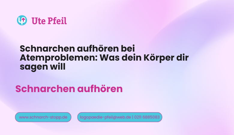 Schnarchen aufhören