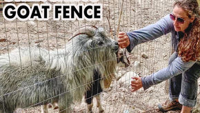A New Goat Pen & A New Goat On The Wilderstead | Pulling Welded Wire Goat Fence With An ATV