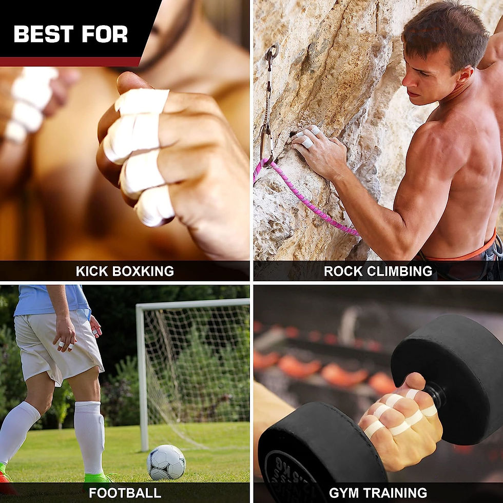 Thumbnail: 10 Pack White Finger Tape Athletic Tape Feet Sports Tape for Rock Climbing, BJJ 