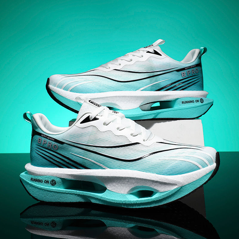 Thumbnail: Men's Sports Shoes Carbon Plate Running Shoes Male Marathon Sneakers Racing Shoc