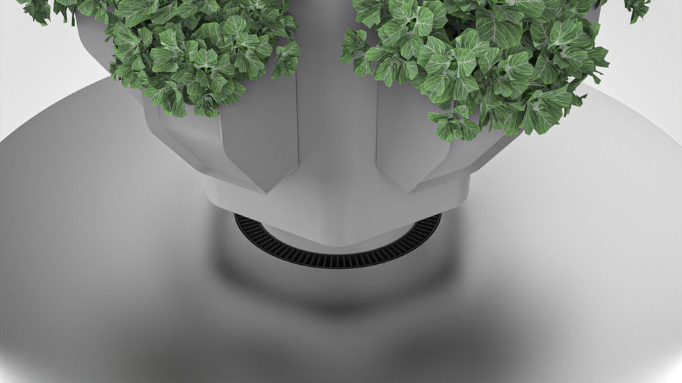 Hydroponic Farming Tower Design Detail Rendering